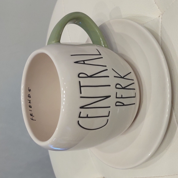 SET 2 Rae Dunn Central Park Ceramic Coffee Tea mug cup saucer New FRIENDS Rare - Picture 2 of 6
